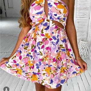 Floral mini dress